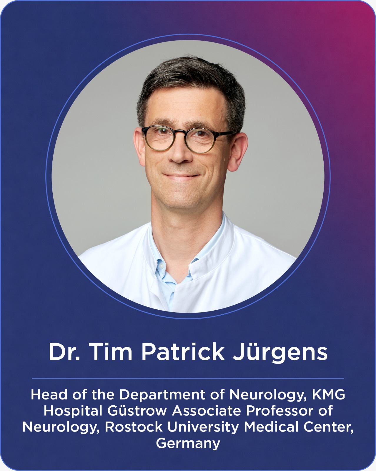 Speaker banner for Priv.-Doz. Dr. med. Tim Patrick Jürgens, MA